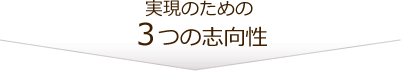 実現のための3つの志向性