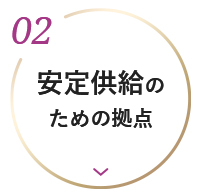 安定供給のための拠点