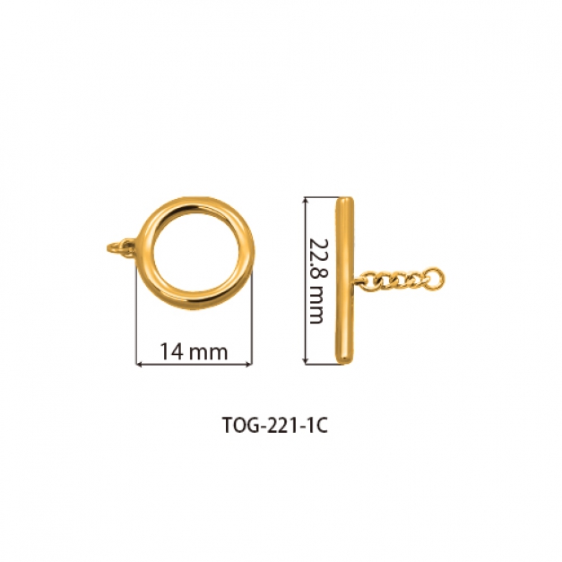 SVクラスプTOG-221-1C金色