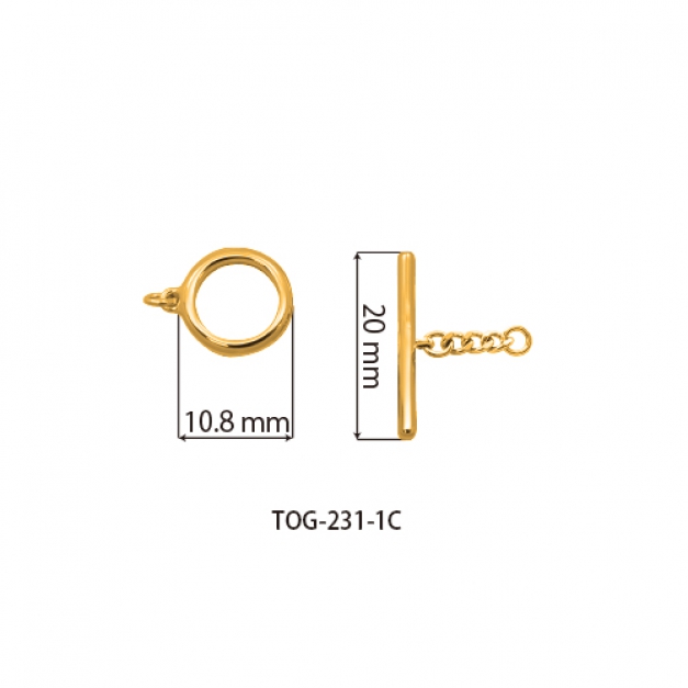 SVクラスプTOG-231-1C金色