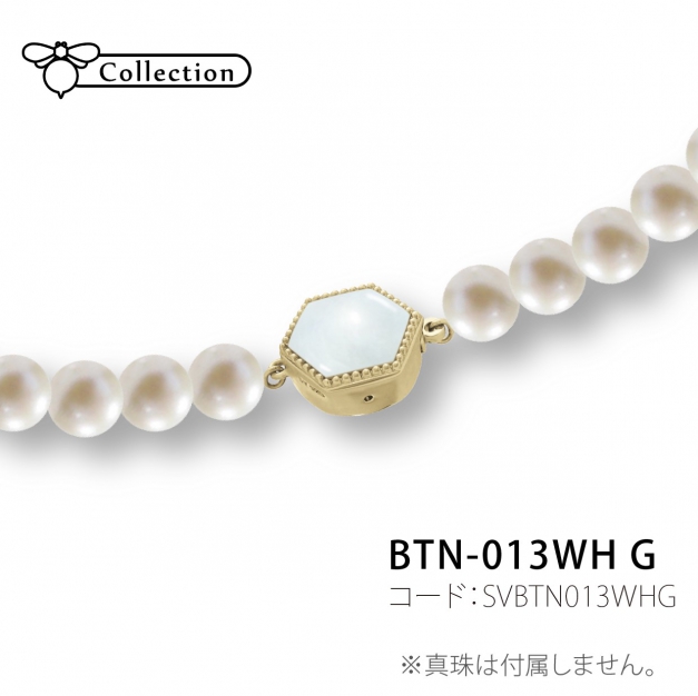 SVボタンクラスプBTN-013WH 金色 Honeycomb&Bee