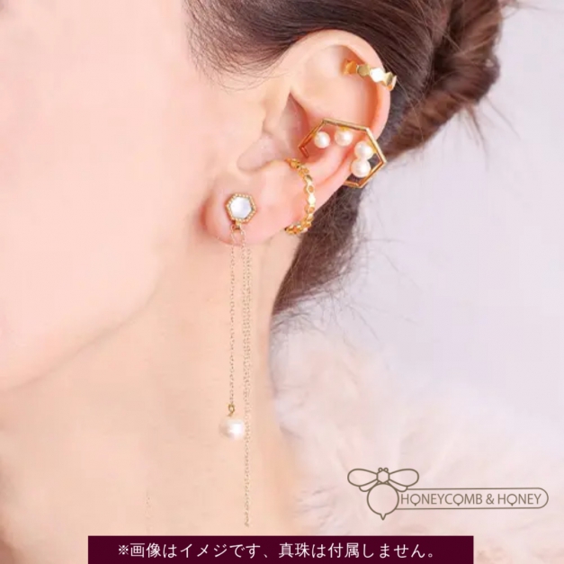 SVイヤーカフEC-317金色 Honeycomb&Honey