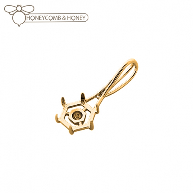 SVペンダントPN-2058 Mサイズ金色 Honeycomb&Honey