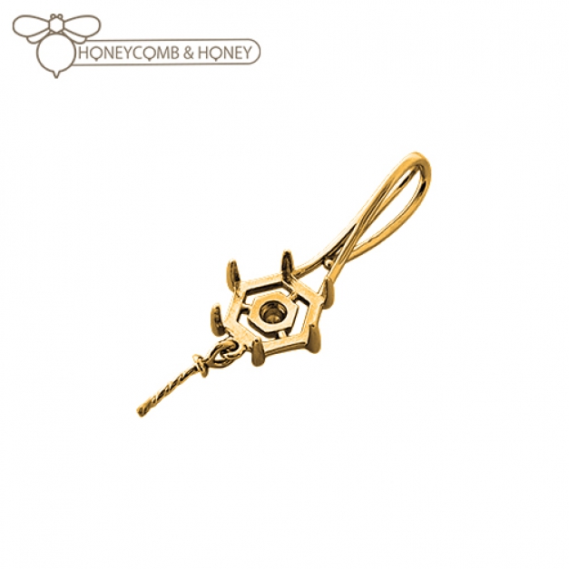 SVペンダントPN-2058NPT21 Mサイズ金色 Honeycomb&Honey
